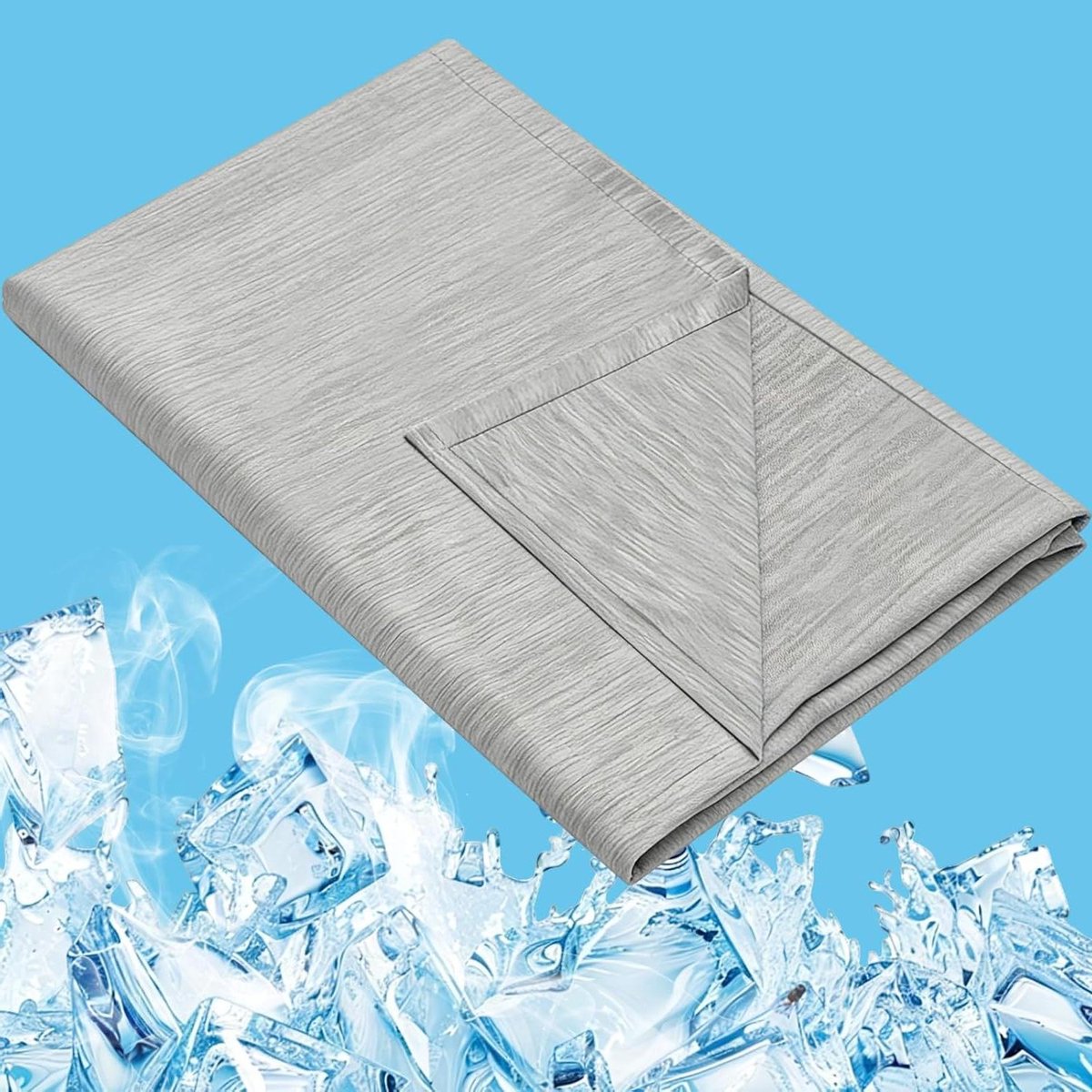 Koeldekentje Zomer - Frisse Deken - Comfortabel Slapen - Arc-Chill Technologie - 190 x 220 cm - Grijs