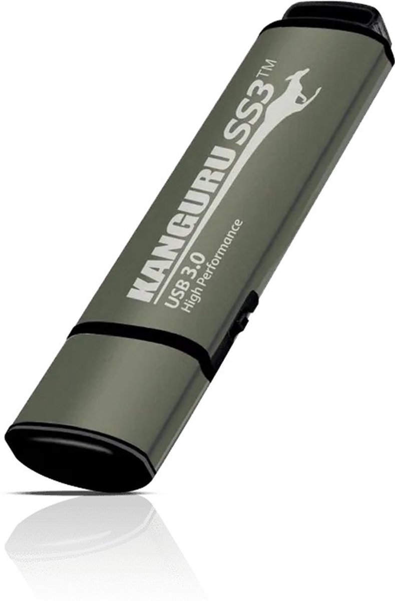 Kanguru – SS3 – 32 GB – SuperSpeed - USB 3.0 – USB-Stick – Fysieke Schrijfbeveilingsschakelaar – Zwart