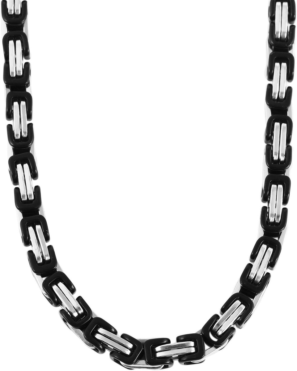 AKZENT Akzent heren ketting Antanas "Antanas", koningsketting, roestvrij staal, tweekleurig, 50 - 80 cm