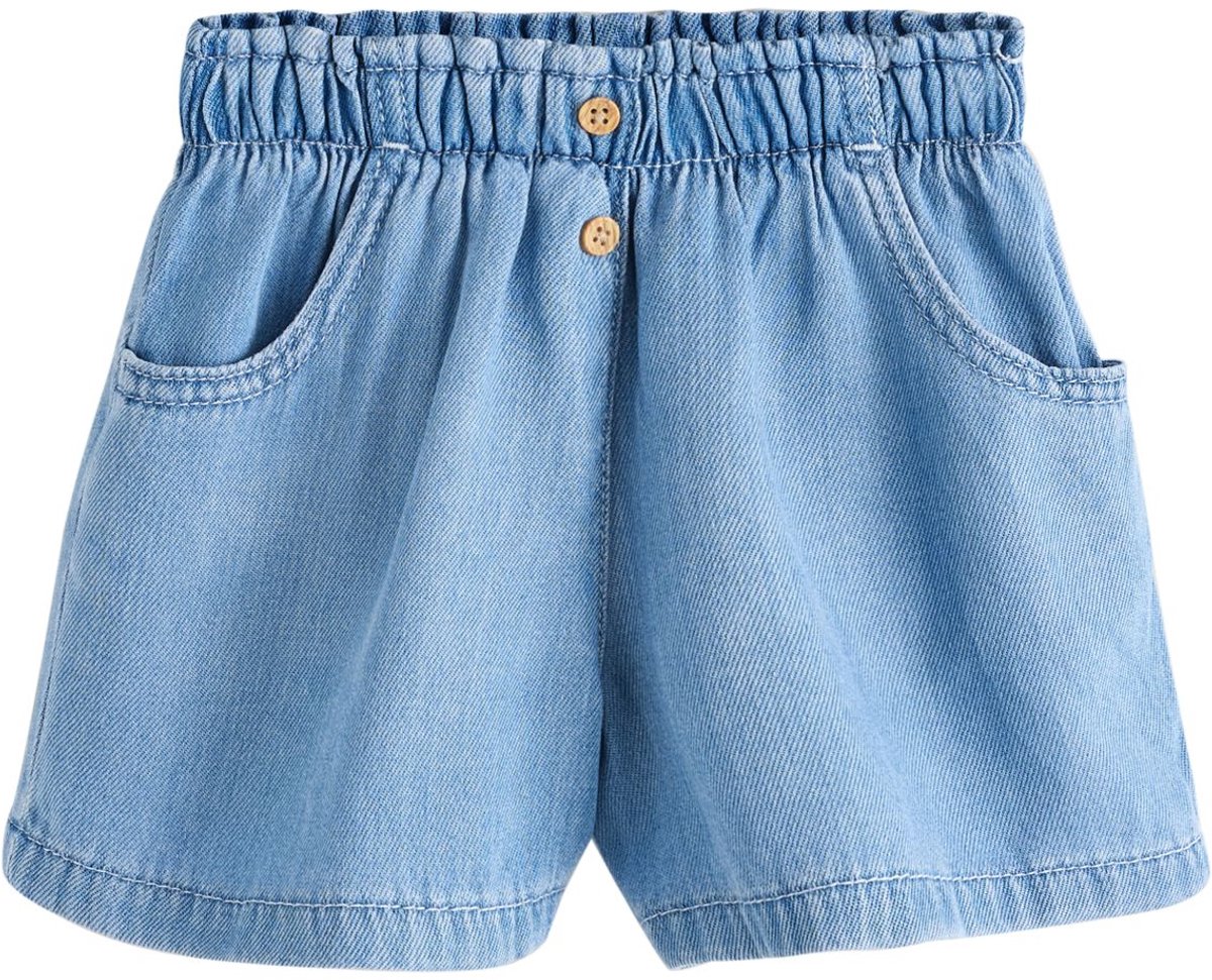 Next - Meisjes - Zachte denim shorts - Blauw