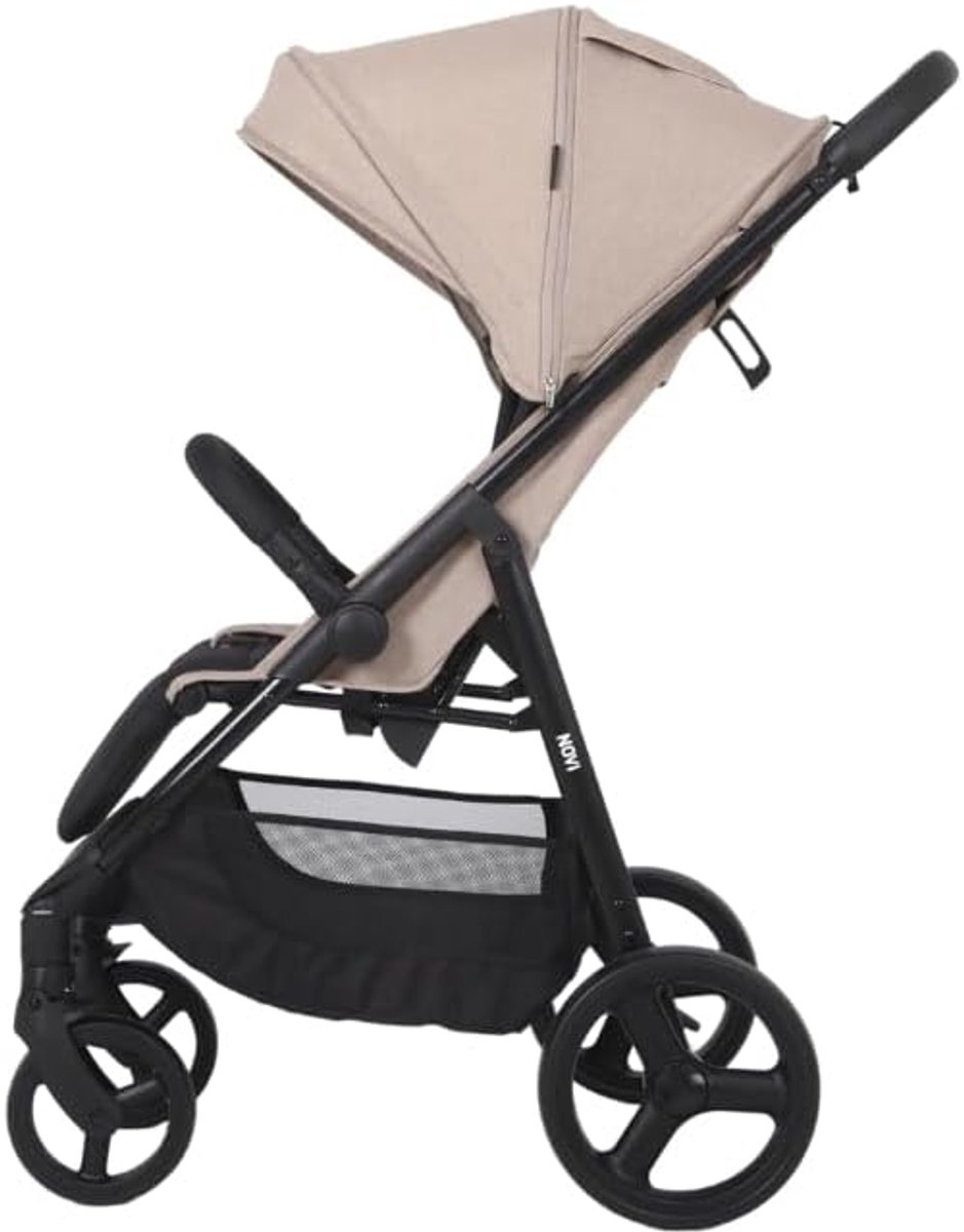 Buggy Grande Go - Reisbuggy Kinderwagen - Compact Vervoer - Verstelbare Rugleuning - 8.6 kg - Beige thumbnail 4