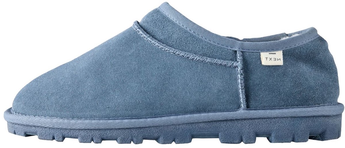Next - Dames - Suède mini-laarspantoffels - Blauw