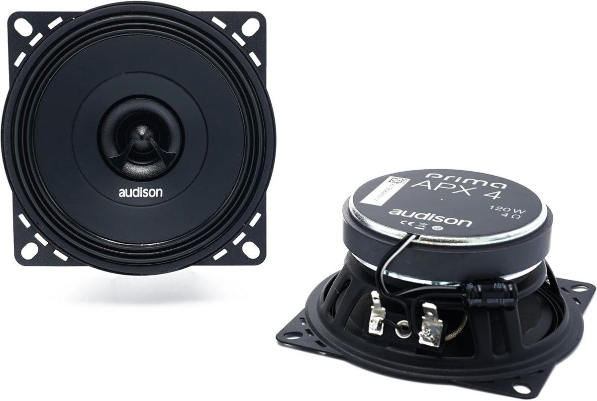 Coaxiale Luidsprekers - Autoluidsprekers - Auto Audio - Concentrische Tweeter - 100 mm - Zwart