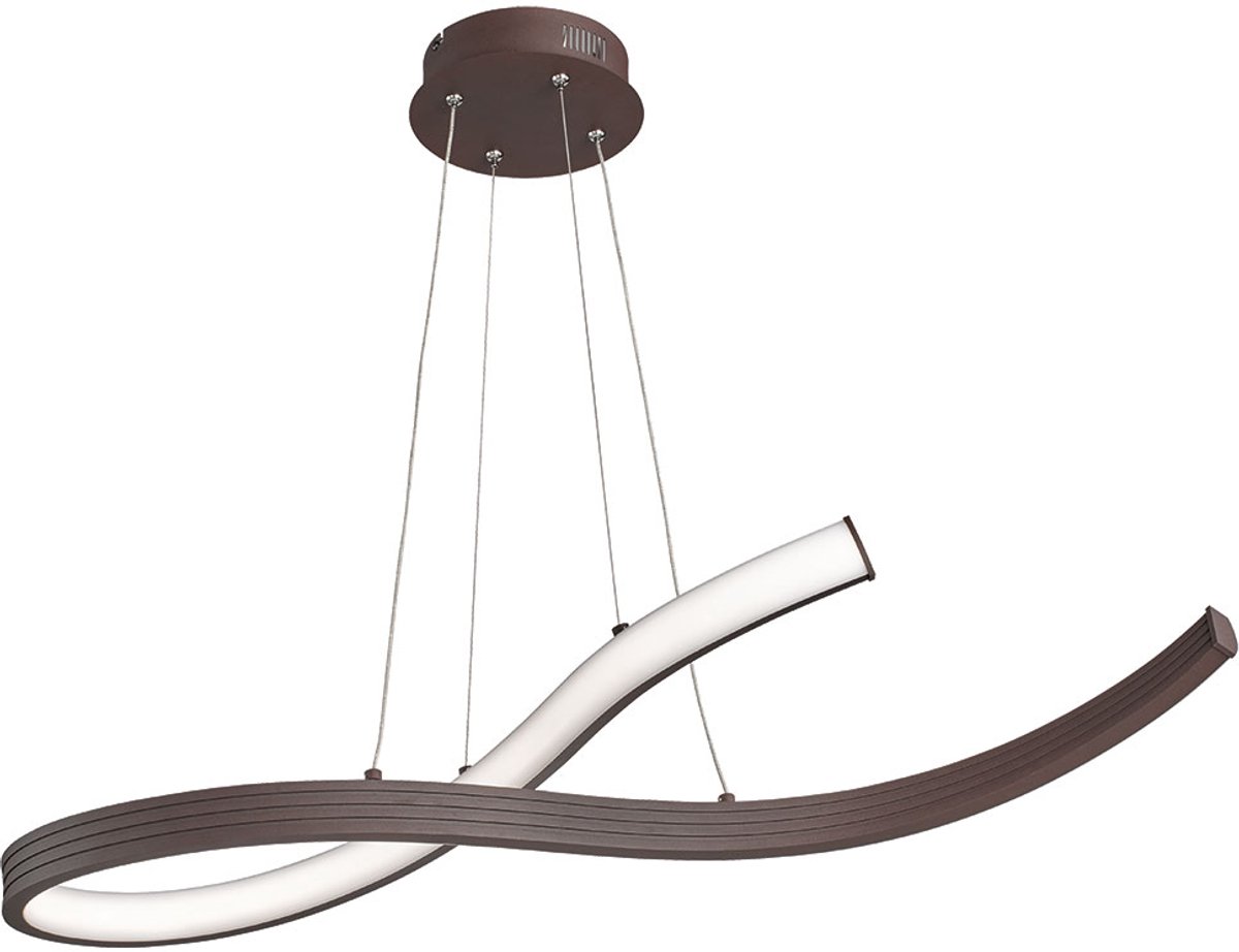 LED hanglamp plafondlamp eetkamer hanglamp roest gebogen Fischer 60498