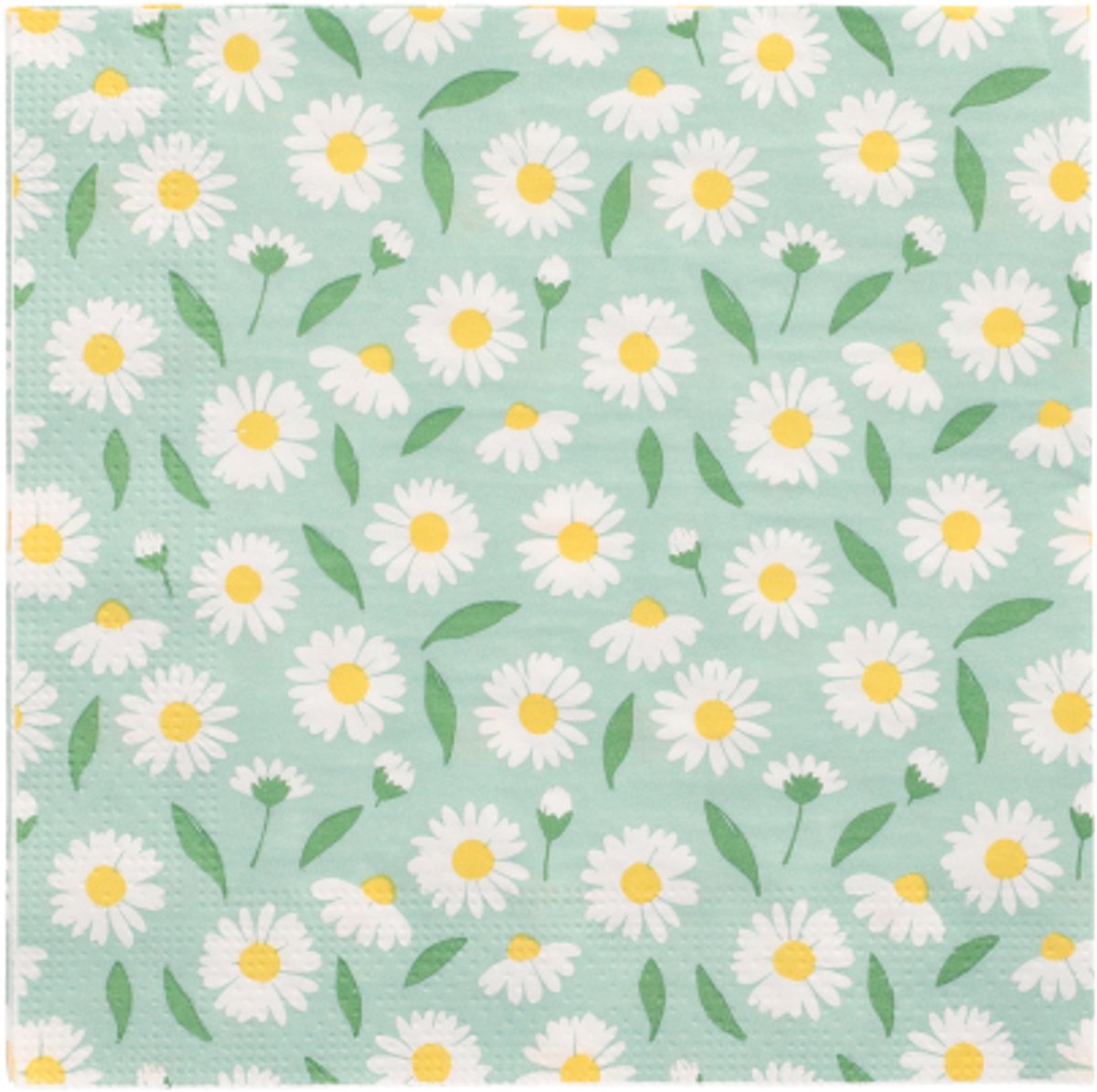 10x 20 Servetten 3-laags 1/4 vouw 33 cm x 33 cm Lots of Daisies