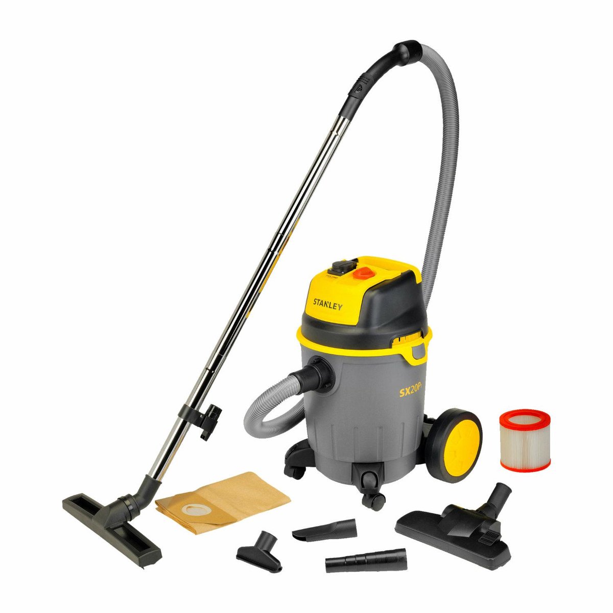 Stanley Serie SXVC20PE - Stofzuiger - 1200W - 20L - Nat en Droog