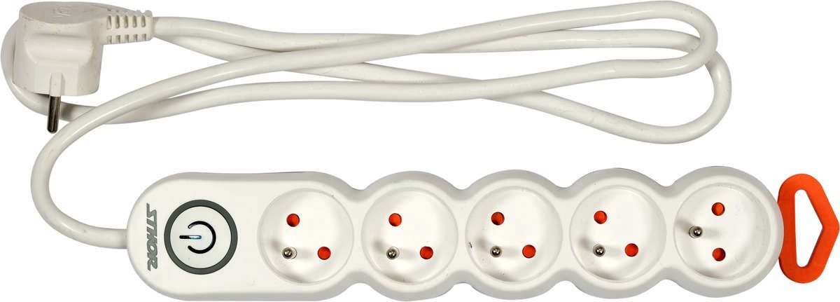 Sthor 72356 - Stekkerdoos - 5 Stopcontacten - 1.5m Kabel - Kinderbeveiliging