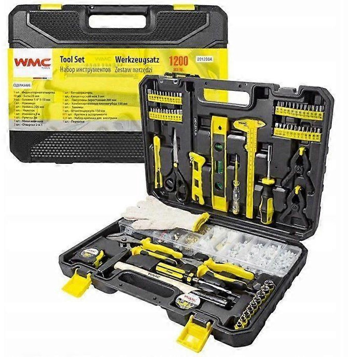 WMC Tools ISMA - Gereedschapsset - 1200 delig - 6-kant 5-13 mm - 1/4"