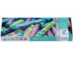 Soft pastel set 12 kleuren softpastels pastelkrijt
