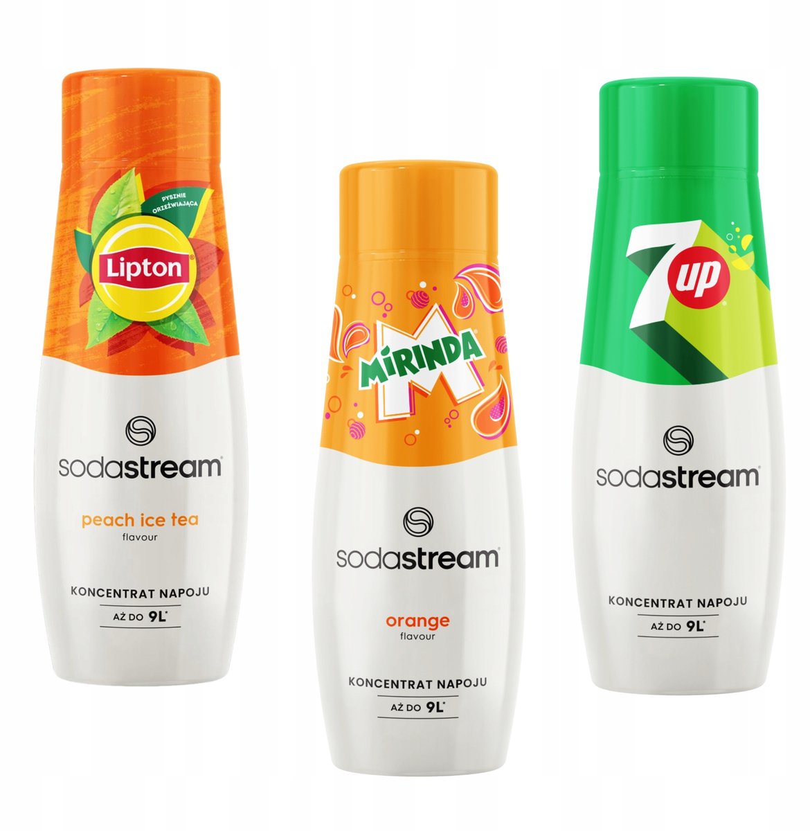Sodastream - Concentraten - Lipton Ice Tea Peach - Mirinda - 7UP