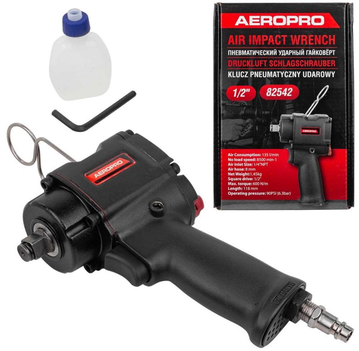 FORSAGE - Slagmoersleutel - 600 Nm - Compact - 1/2"