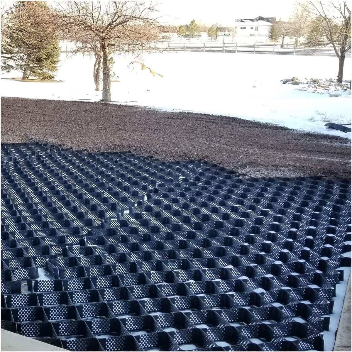 Oprit Stabilisator - Grind Stabilisatie - Parkeerplaats Aanleggen - Zware Lasten - 3x3ft