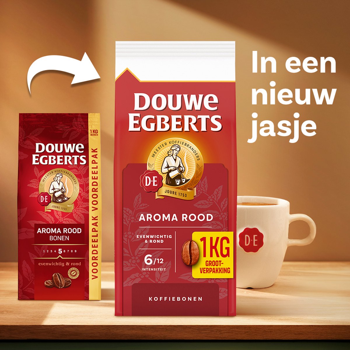 Aroma Rood Koffiebonen - 4 x 1KG -