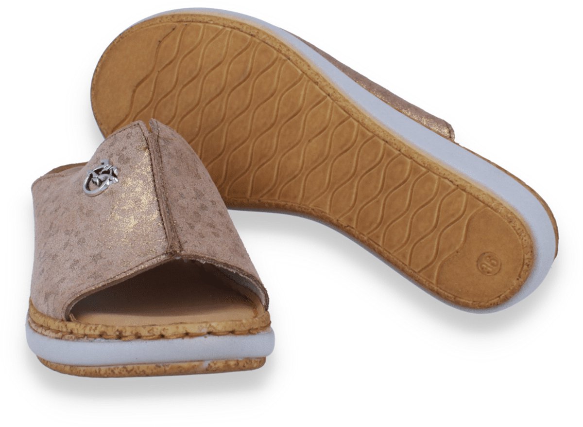 Fly Flot Dames Slipper | Camel | Maat: 37