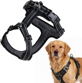 Peluvio Mate – Harnais pour chien avec réflexion - Taille L – Nylon durable – Harnais ergonomique de type « guard » – Boucles antirouille – Séchage rapide et résistant aux intempéries – Confort et contrôle pour chiens actifs