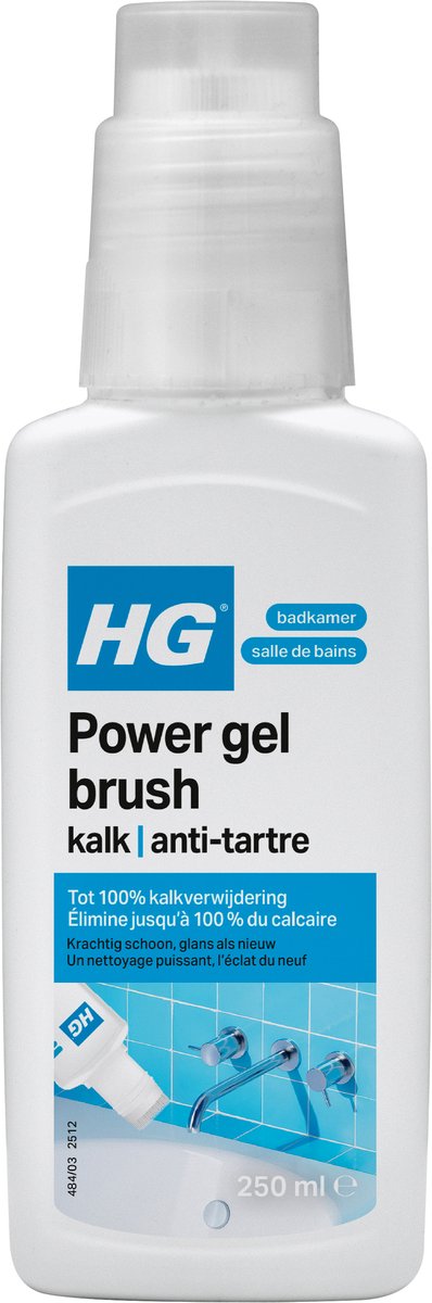 Hg Power Gel Antikalk Borstel 250ml