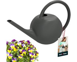 KOTARBAU® Gieter, Plantengieter, Kunststof, 1,2 L, Grijs, Lange Tuit, Gieter Kamerplanten, Bloemengieter, voor Binnen en Buiten, Compact Ontwerp