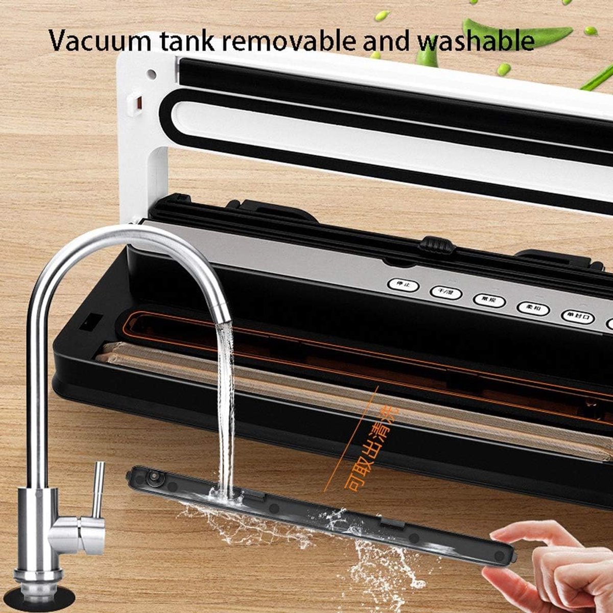 Vacuümsealer - Voedselverpakker - Eten Vers Houden - Krachtige Zuigkracht 55kpa - 399x165x81mm - Multicolor