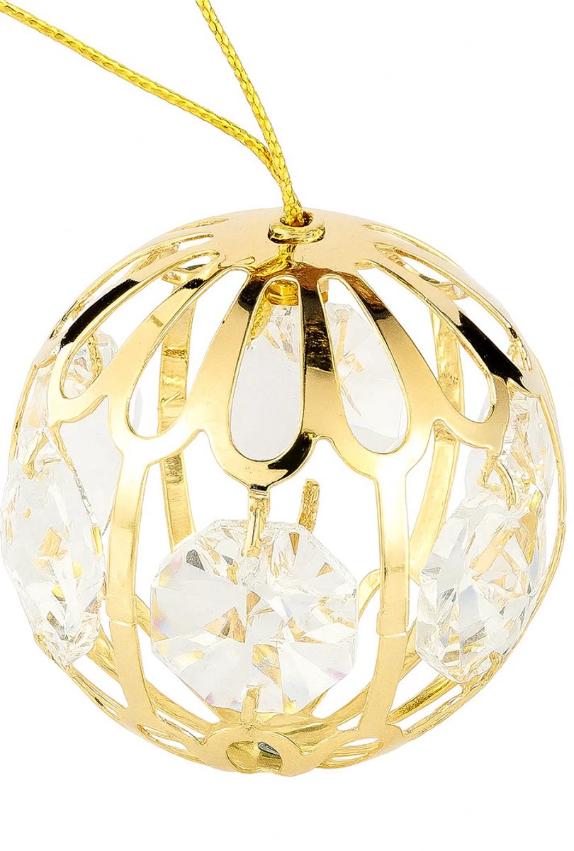 Sierbal versierd met Swarovski®-kristallen 24-karaats verguld