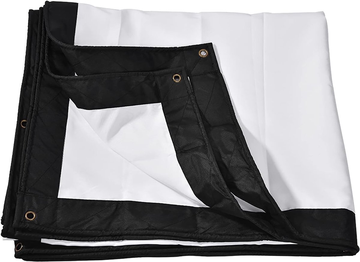 Projectiescherm 200 Inch - Film Scherm - Buiten Projecteren - Met Draagtas - 443 x 249 cm - Wit