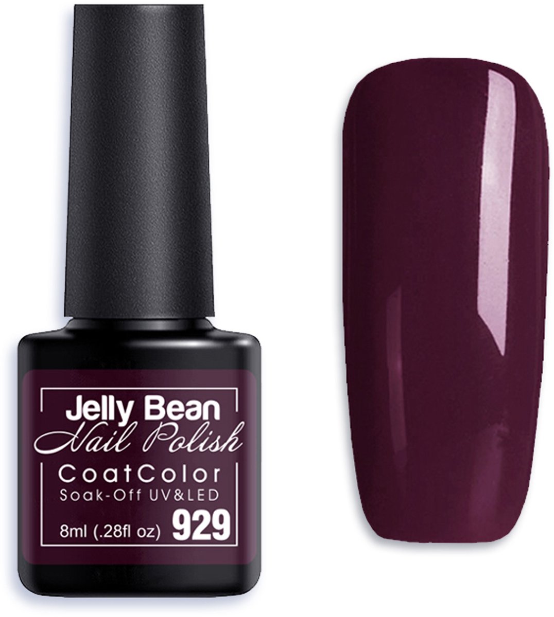 Jelly Bean Nail Polish Gel Nagellak New - Gellak - Mahogany - UV Nagellak 8ml
