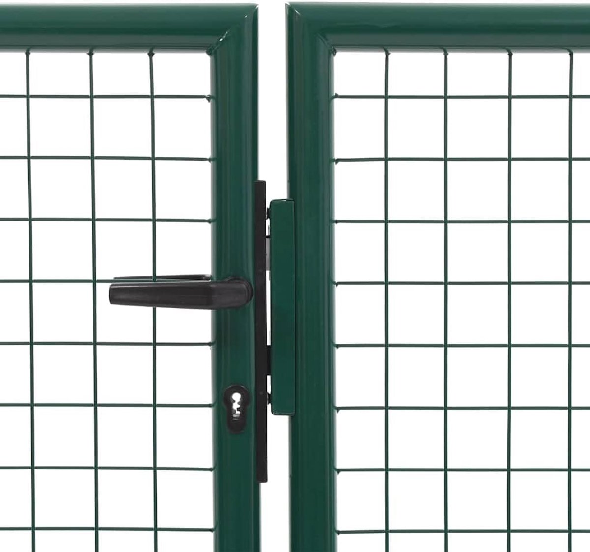 Stalen Hekpoort - Tuinpoort - Afsluiten Tuin - Inclusief Slot - 350x75 cm - Groen
