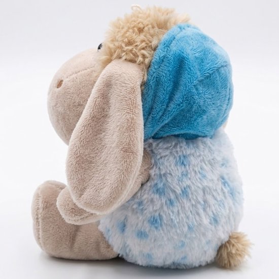 Zachte knuffel schaap met hemelsblauw kleurenthema - 30 cm. — afbeelding 3