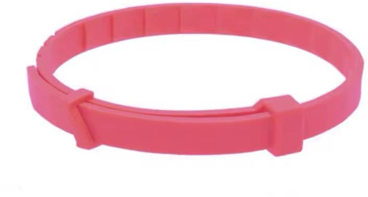 ETSELLS Halsband Hond Roze – Verstelbare Hondenhalsband tot 62 cm – Waterbestendig, Lichtgewicht en Duurzaam – Inclusief Verzorgingskam