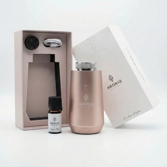 ARONIQ Waterloze Aroma Diffuser – Draadloos – Met Ambient Light & Bluetooth App –...