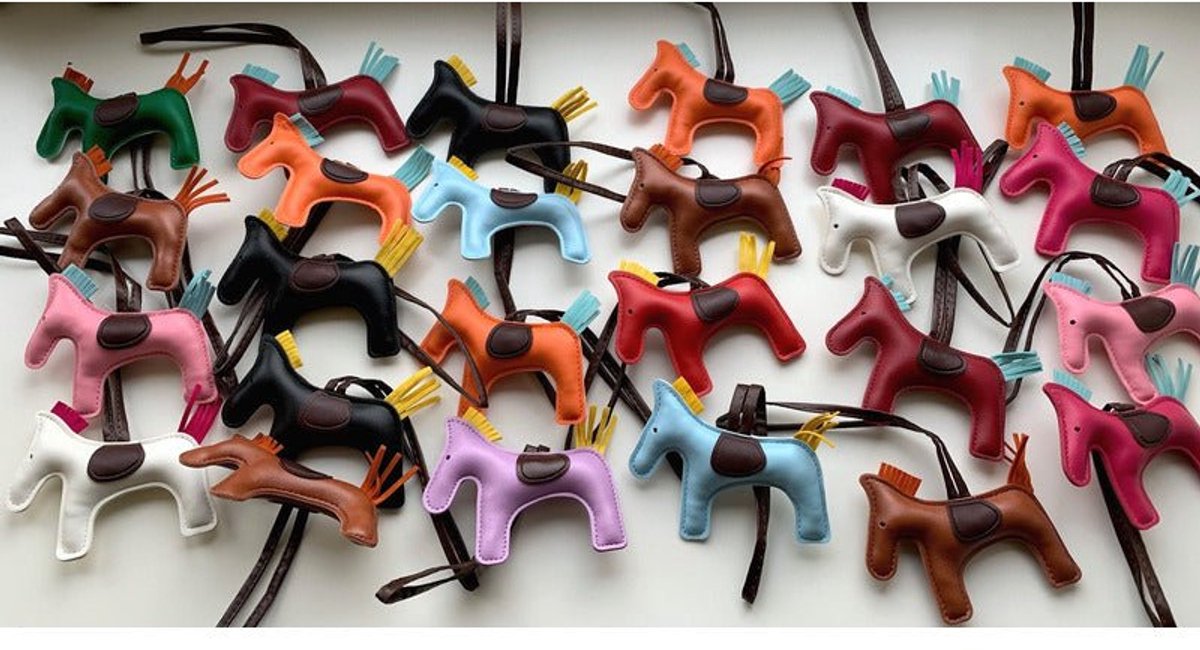 Kleurrijke Sleutelhanger & Tasaccessoire met Paard One size
