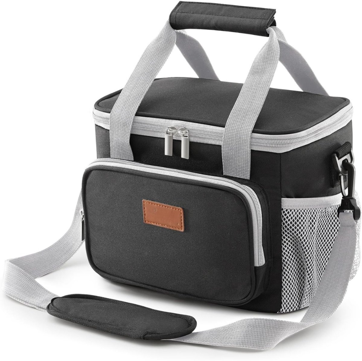 Picknicktas - Picknickmand - Lunchtas - Lunch Bag - Koeltas - Koelrugtas - Koelrugzak - Cooler Bag - Thermotas - 8.5L - Grijs en Zwart - van Imperatoris