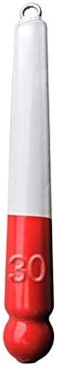 Vislood Zink - Werpgewicht - Vissen - Geen Lood - 30-60g - Rood/Wit
