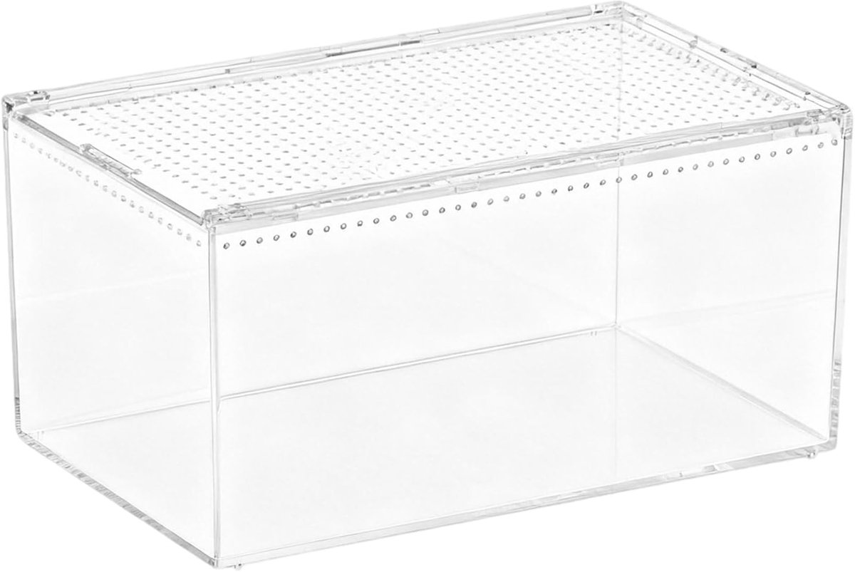 Reptielen Terrarium - Insecten Kooi - Veilige Leefruimte - Lekvrij Ontwerp - 40x25x20 cm - Transparant