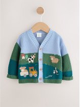 Next - Jongens - Babyvest met borduursel - Blauw