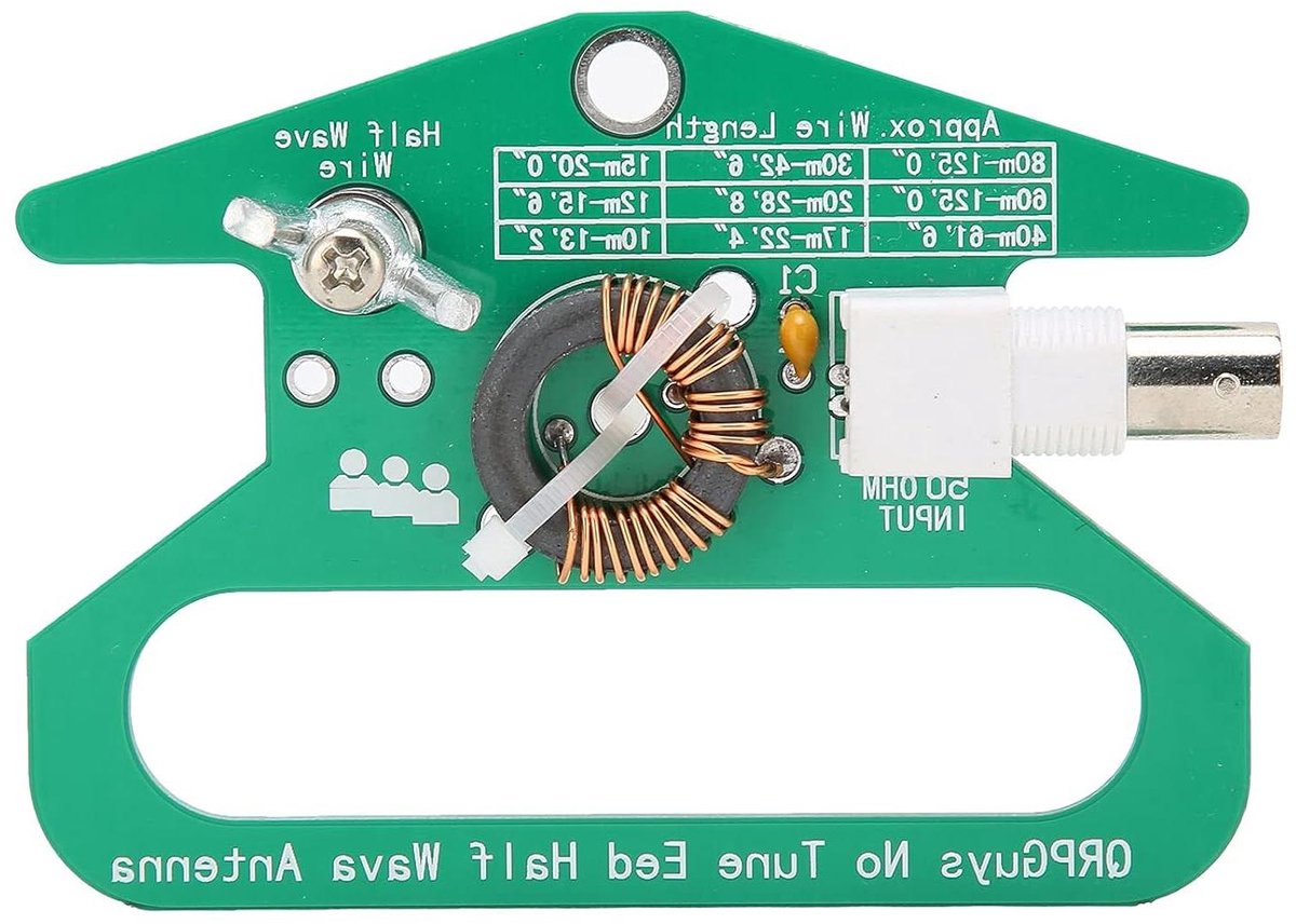 Halve Golf Antenne - Eindgevoede Antenne - Draagbare Radio - Geen Afstemming Nodig - 1x1x1 cm