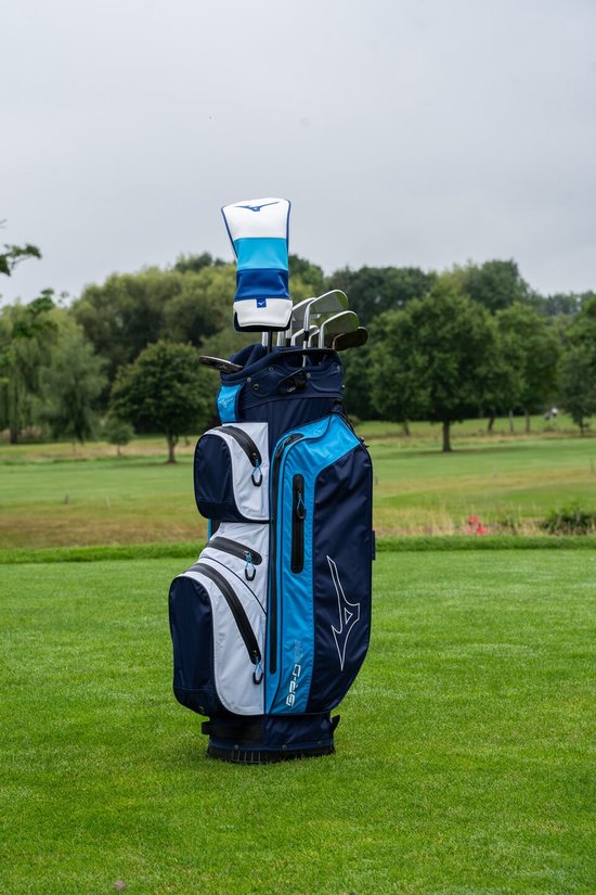Mizuno BR DRI Waterproof Golftas - Standbag - Blauw van Merkloos — afbeelding 2