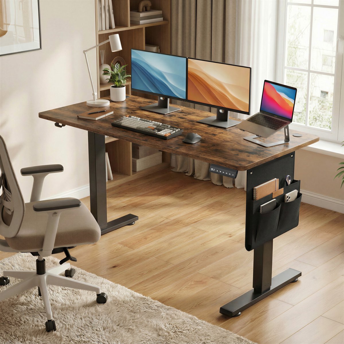 SONGMICS - Bureau - Geheugenfunctie voor 4 Hoogtes thumbnail 4