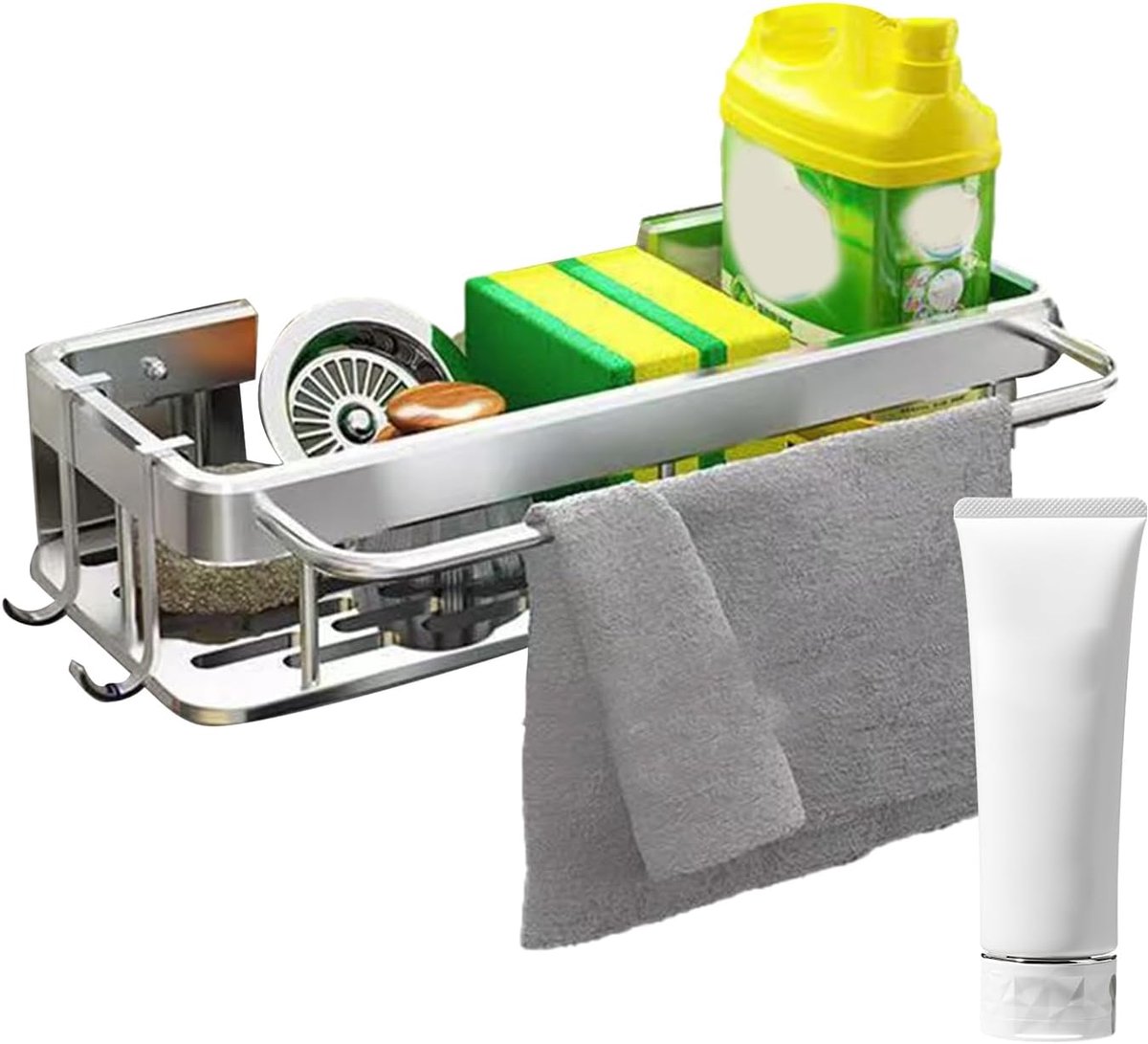 Spoelbak Organizer - Keuken Opberger - Schoon Maken - Zonder Boren - 30.5x13x5.5 cm