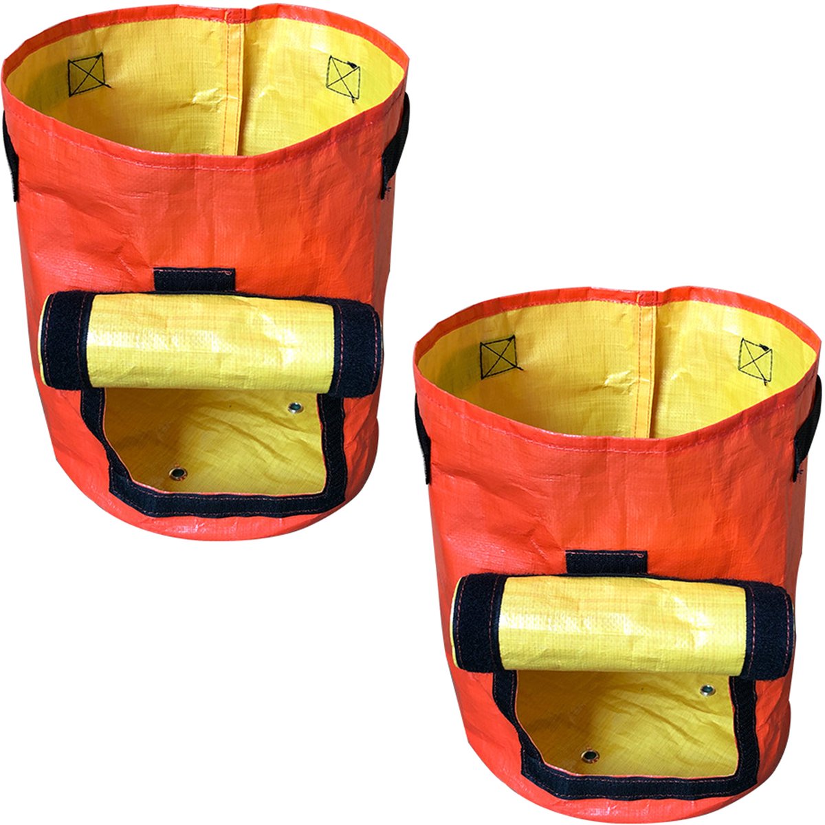 NAXSIR Plantenzakken - 2-Delige Set - Tuinbladopvangzak - 35x45 cm - 10 gallons - Ademend Materiaal - Opvouwbaar