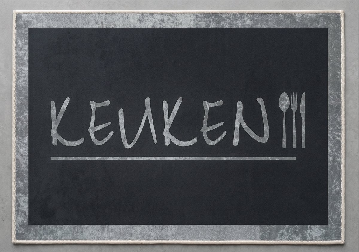 De Groen Home Vloerkleed 80x120cm - Knus Koken Collectie - Keukenloper - Halloper - Wasbaar Antislip Zacht Tapijt