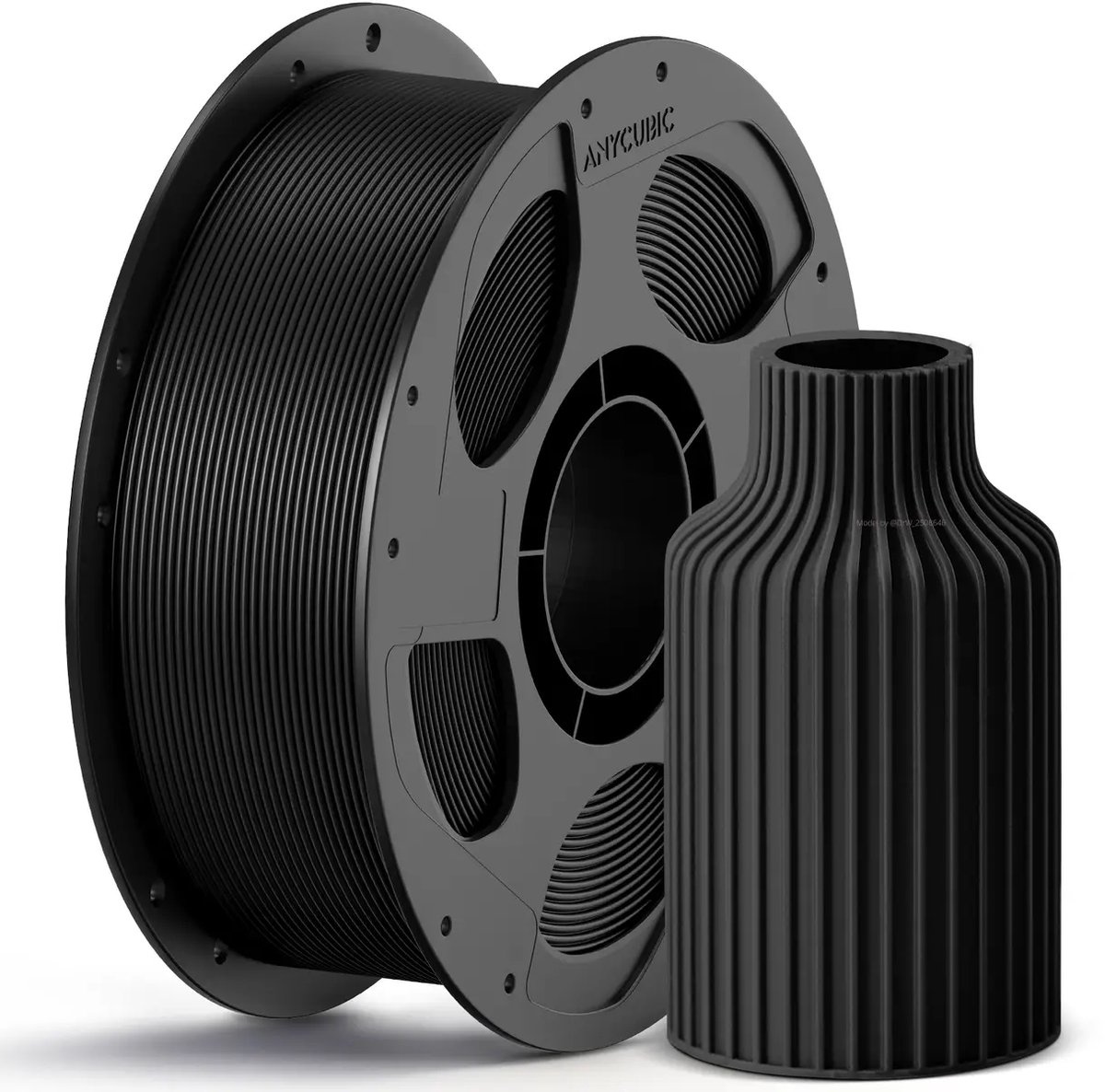 Anycubic PETG Filament Zwart 1.75mm – 1KG met Spoel – Sterk, Slagvast & Waterbestendig – Hoge Printkwaliteit 3D Printer