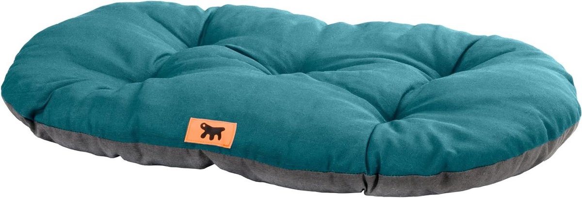 Huisdierkussen - Hondenbed Kattenmat - Rusten en slapen - Dubbelzijdig katoen - 85 x 55 cm - Turquoise