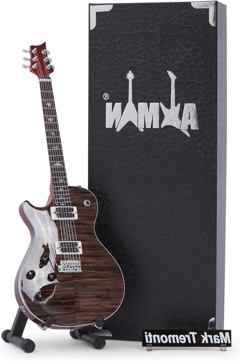 Miniatuur Gitaar Replica - Muziek Geschenken - Decoratie Display - Handgemaakt Ornament - 1/4 Schaal 25cm - Bruin