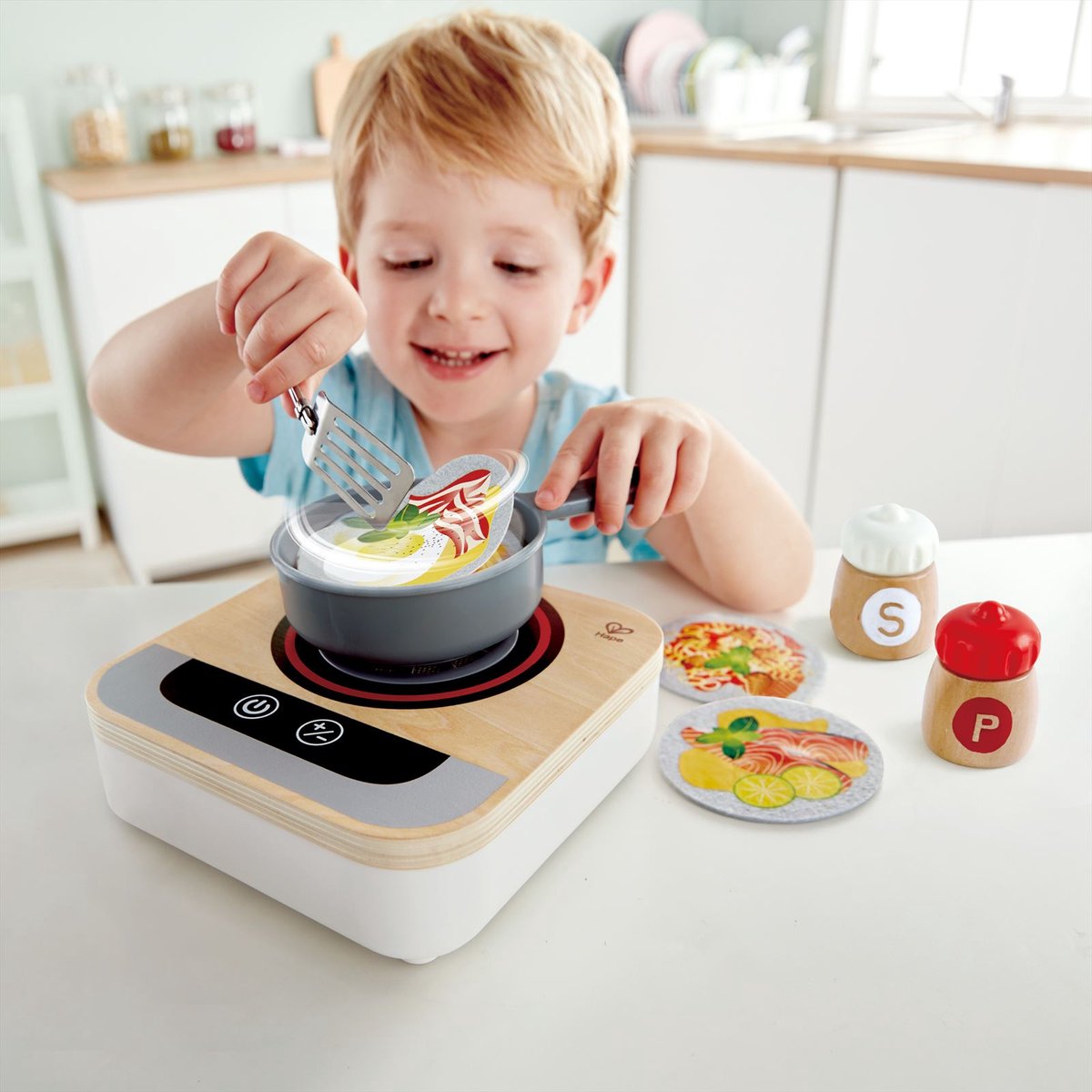 Hape airfryer op batterijen speelkeuken thumbnail 3