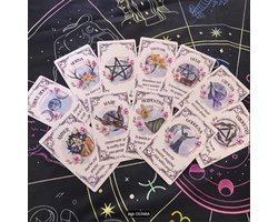 Ostara Orakelkaarten – Volledige Set van 20 Kaarten – Lente Limited Edition Waarzeggerij Deck | Pentagram, Hert & Eekhoorn Symboliek | Spirituele Begeleiding & Heilige Godin Berichten | Inclusief Scanbare Interpretatiegids – 14+