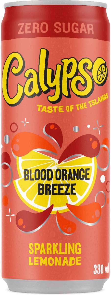 Calypso - Blood Orange Breeze Zero - 12 x 0,33 Liter blik - Frisdrank