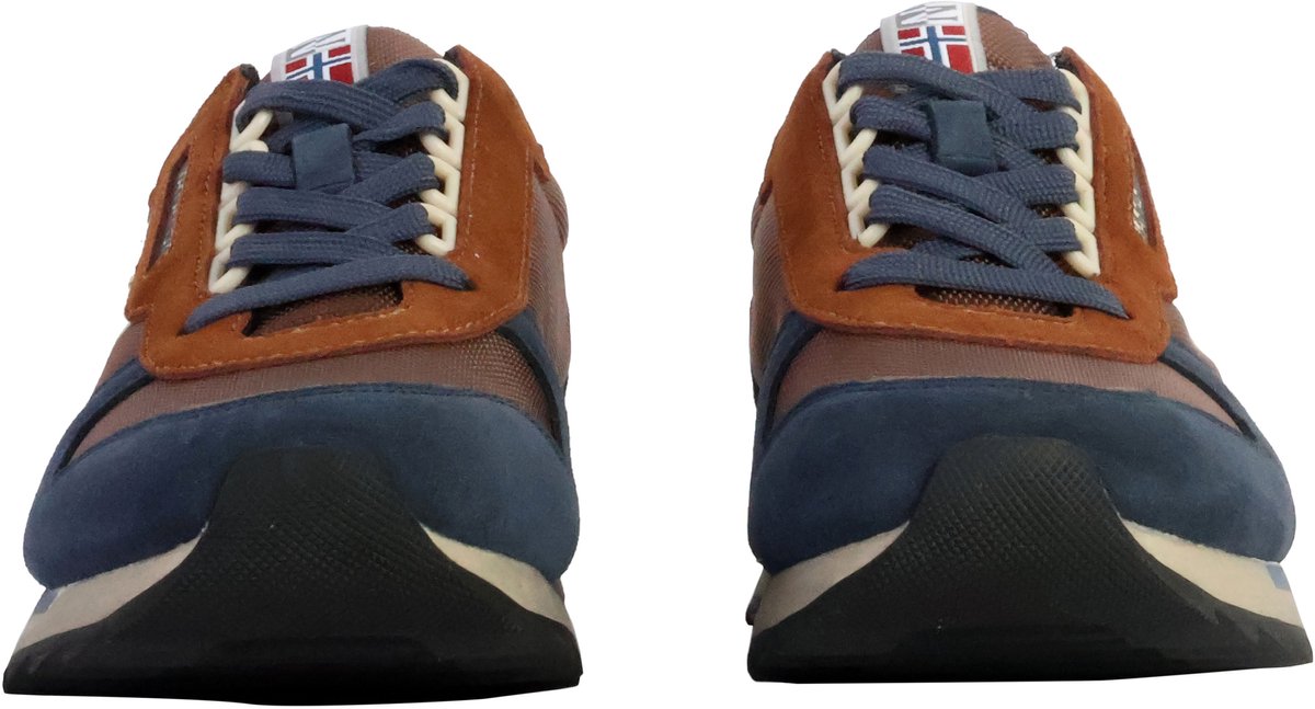 Sportsneaker Met Contrasterend Detail En Print En Logo Bruin