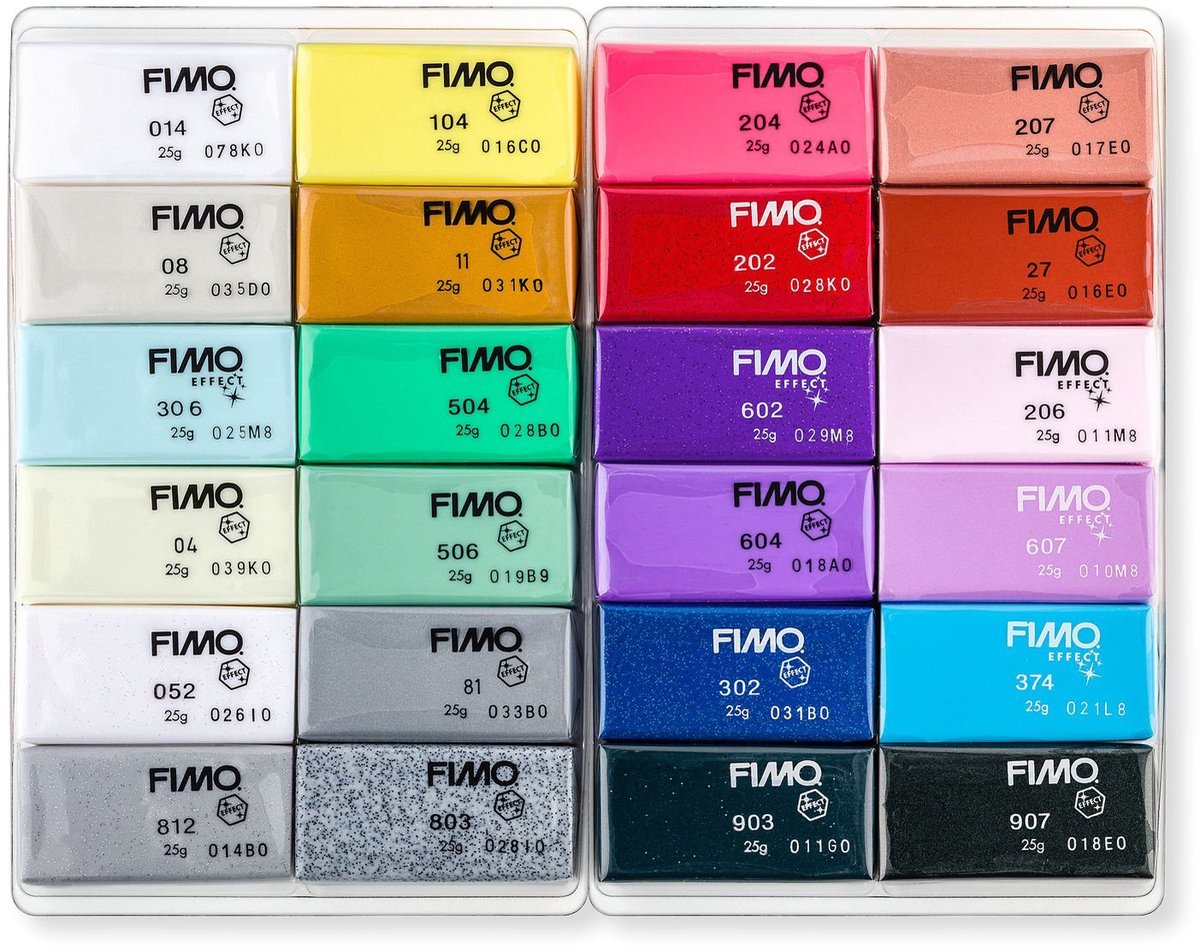FIMO effect ovenhardende boetseerklei - Colour Pack - 24 st — afbeelding 5