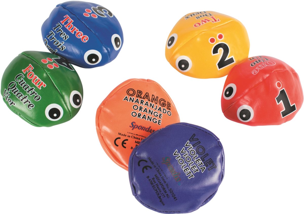 Pittenzakjes met cijfers - Edubug - set van 6