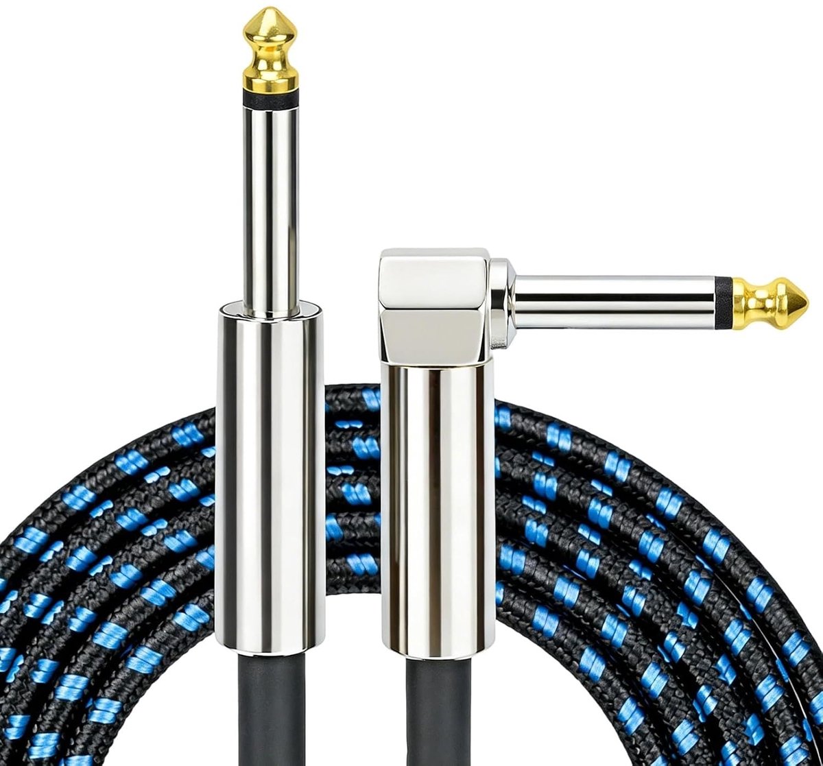 Gitaar Kabel - Instrument Kabel - Muziek Maken - Gevlochten Ontwerp - 3 Meter